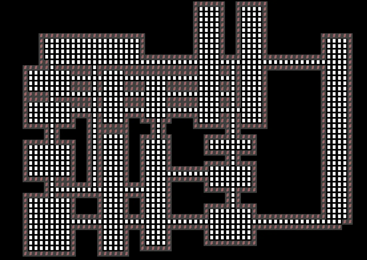 random rooms and hallways generated using the bsp algorithm—iteration 3