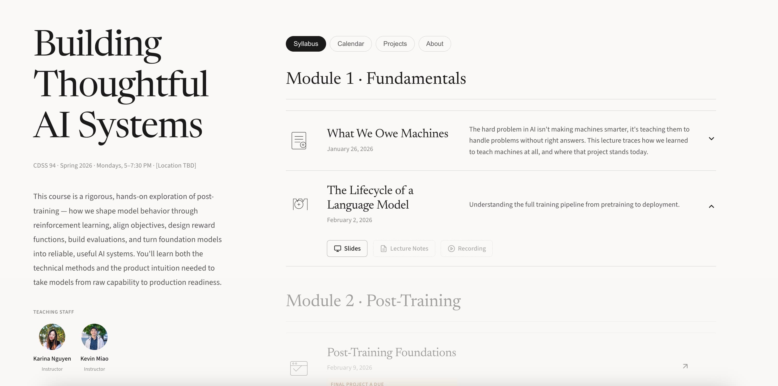 course website for uc berkeley's cdss94 course: building thoughtful ai systems